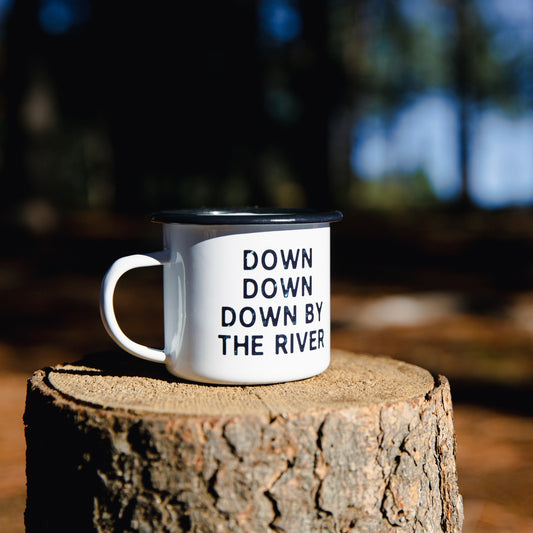 baldur’s gate 3 down by the river camp mug