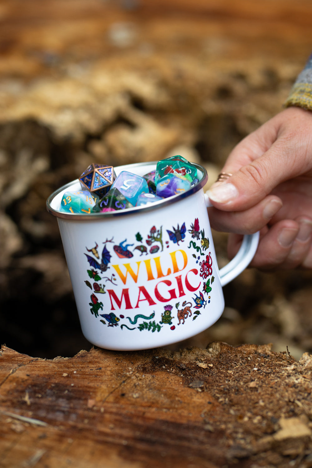 D&D wild magic camp mug