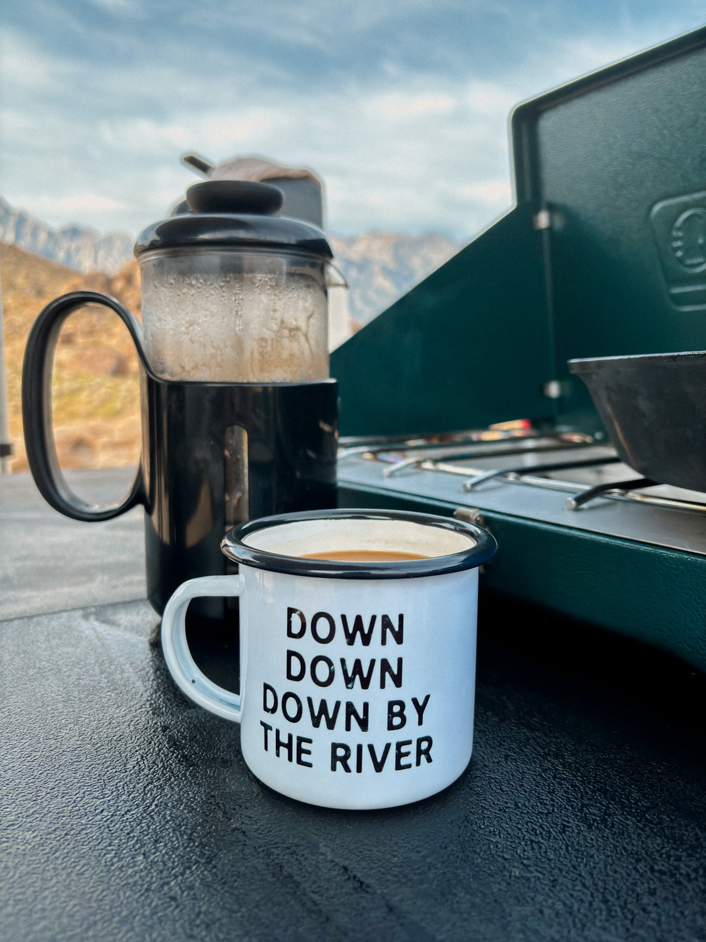 baldur’s gate 3 down by the river camp mug