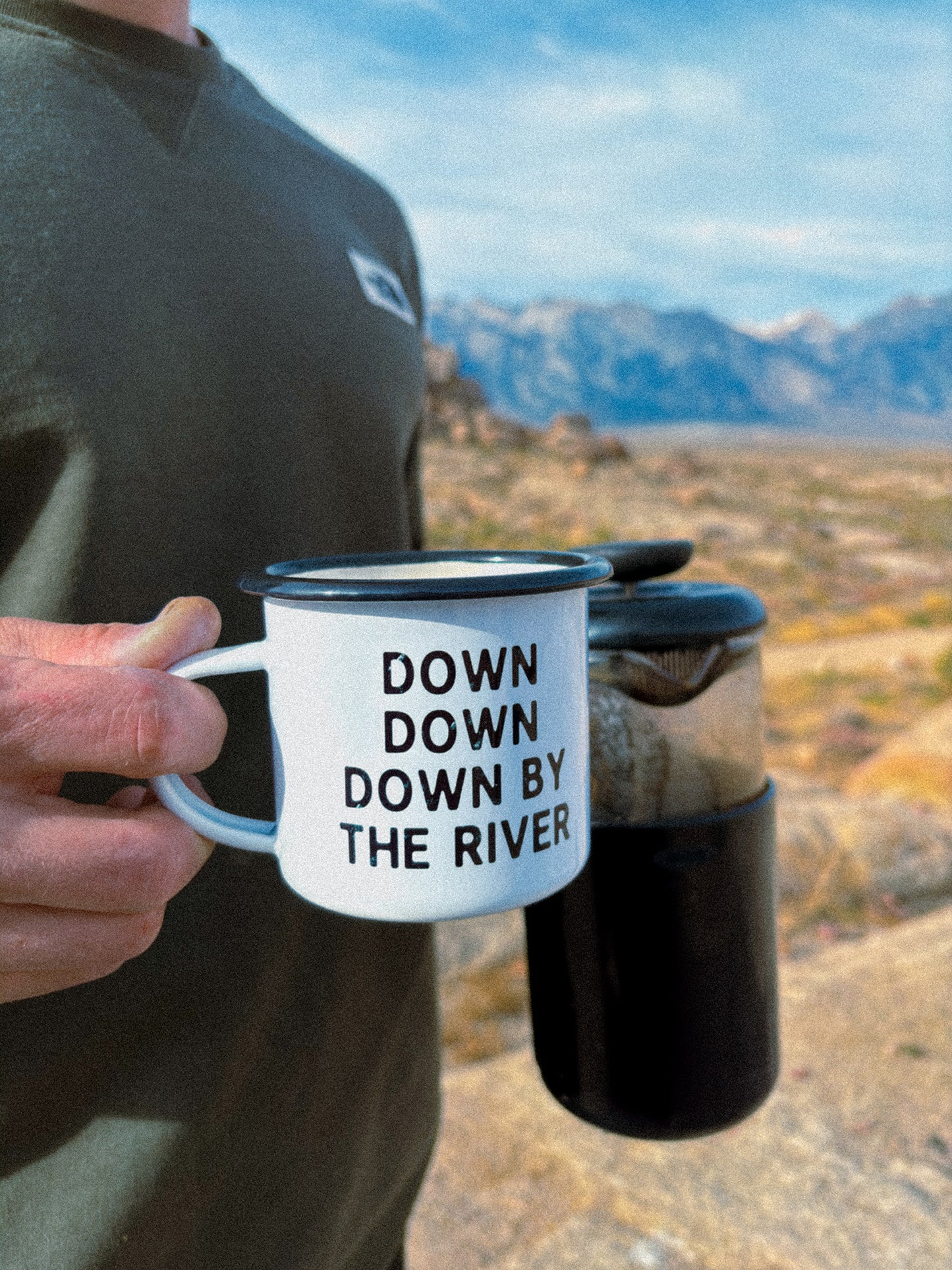 baldur’s gate 3 down by the river camp mug