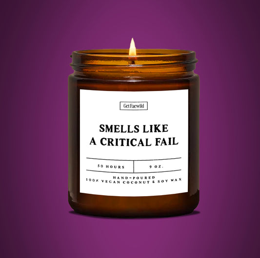 smells like a critical fail D&D candle